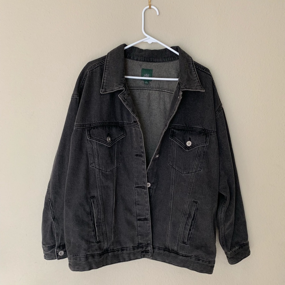 Charcoal Gray Trucker Jacker | Wild Fable XL